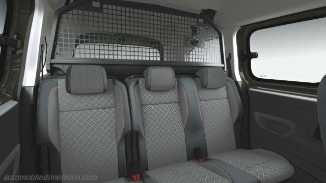 Interior detail of the Opel Combo XL