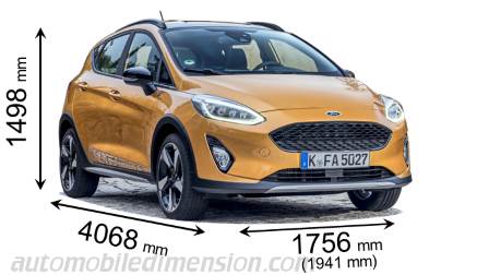 Ford Fiesta Active 2018 dimensions
