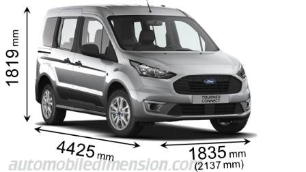 Ford Tourneo Connect 2018 dimensions